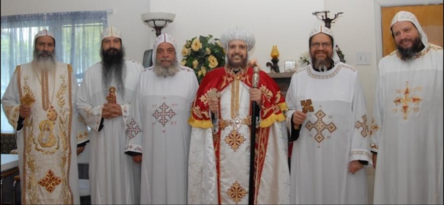 H.G. Bishop Michael is welcomed by Their Graces the Bishops bishopmichaelrecception
